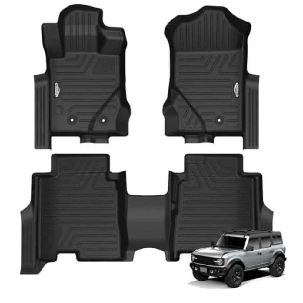 Ford Bronco Badlands Base 4 Door All Weather Floor Mats 2021 2022 2023 2024 2025
